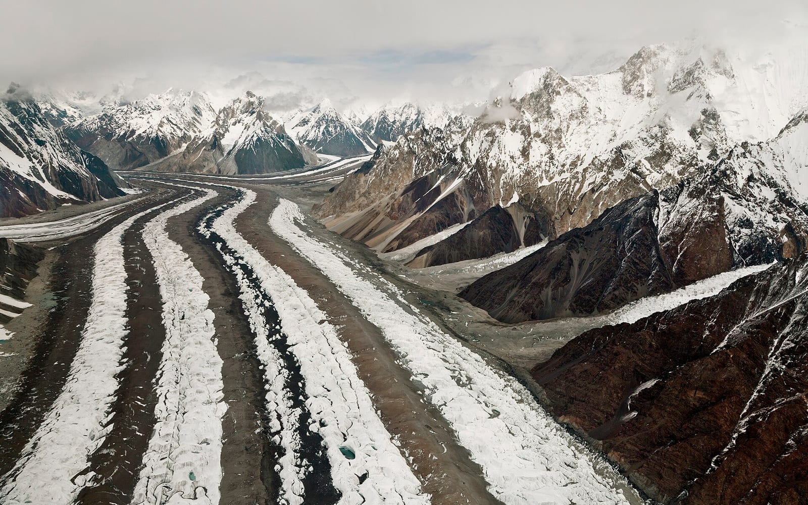 the Baltoro glacier