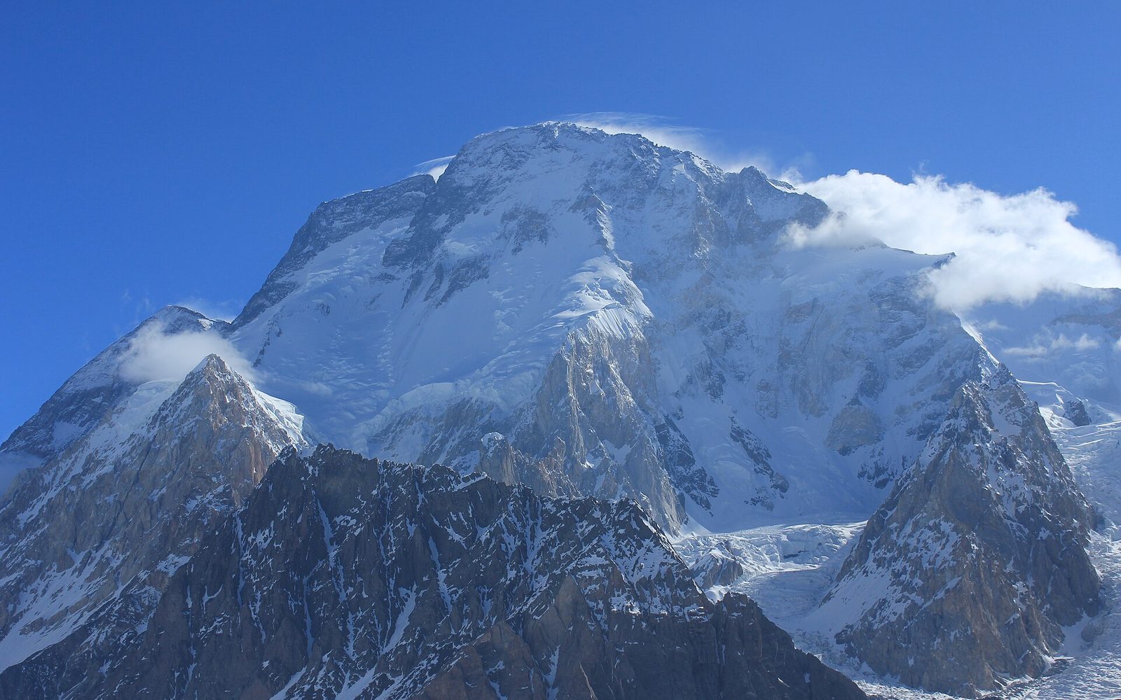 Broad Peak (8,051 m) from Concordia, on the Baltoro Glacier